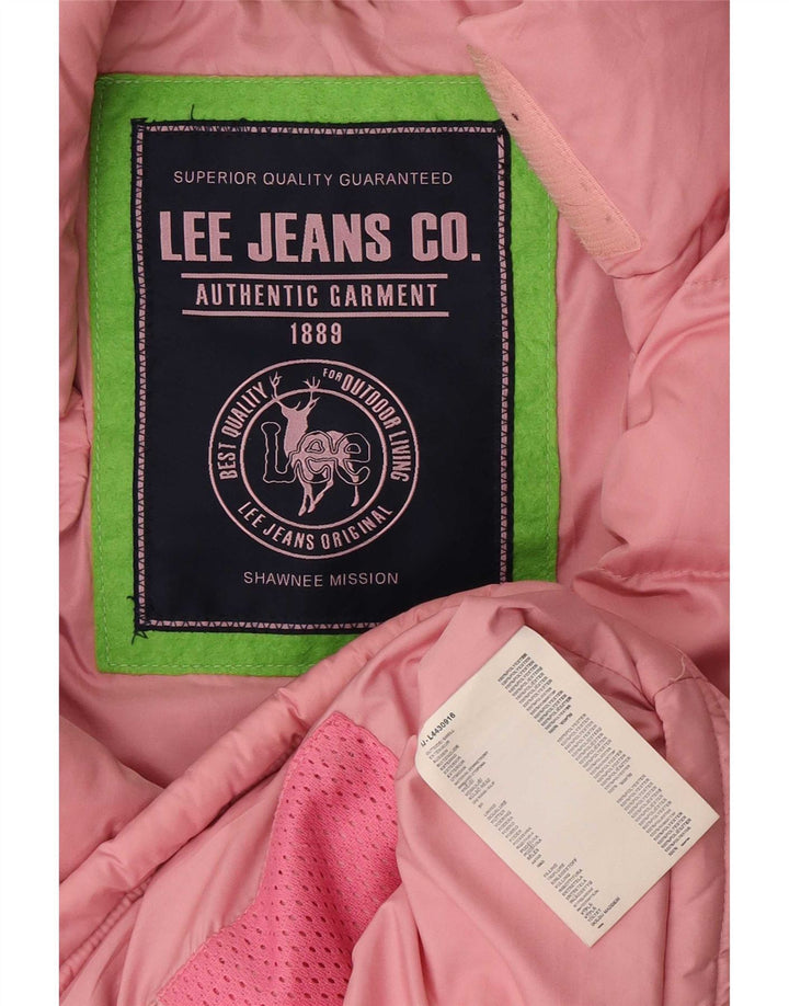 Chaleco acolchado Lee para mujer UK 46 Poliéster rosa grande