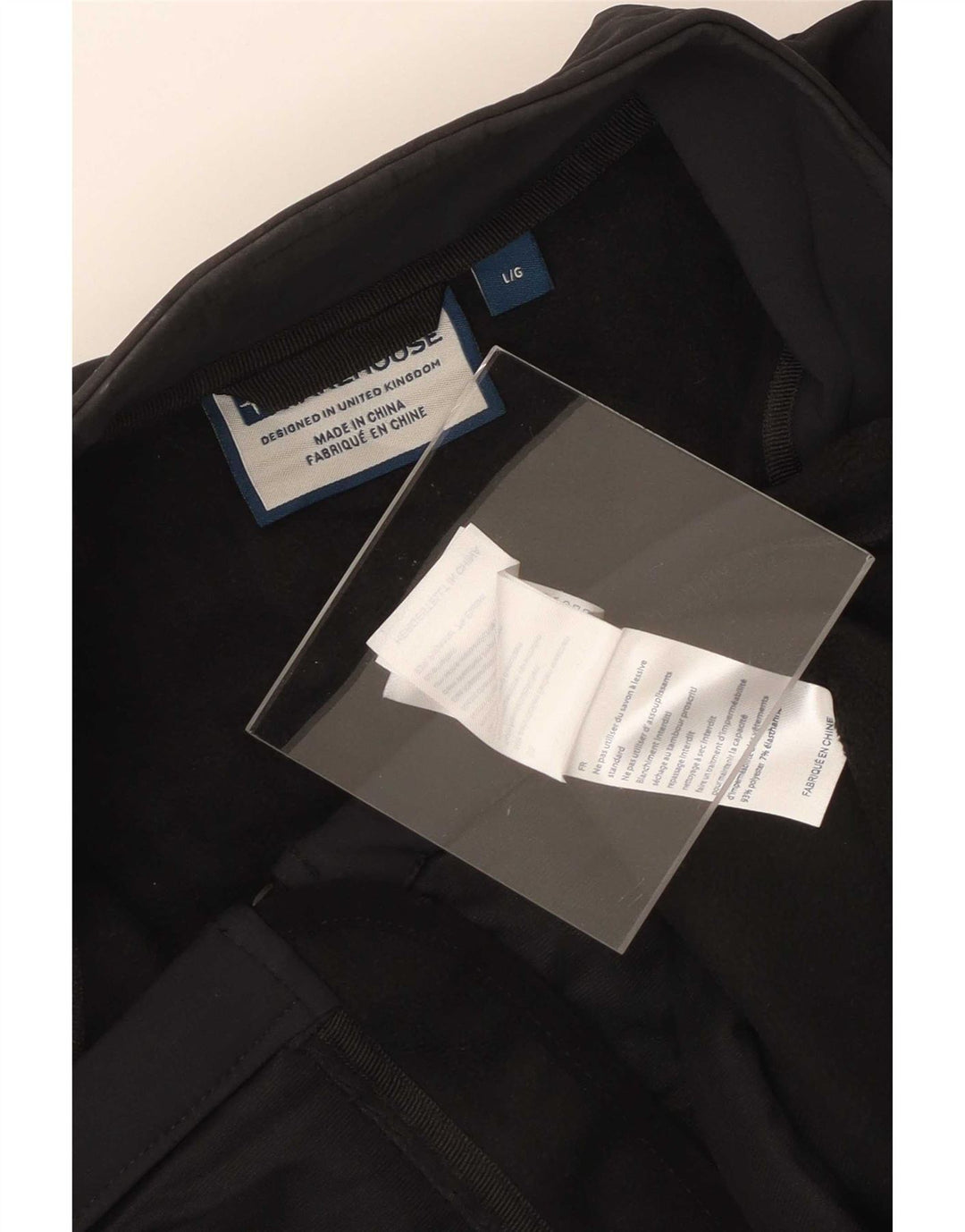 Chaqueta superior de chándal para hombre de Mountain Warehouse Poliéster negro grande