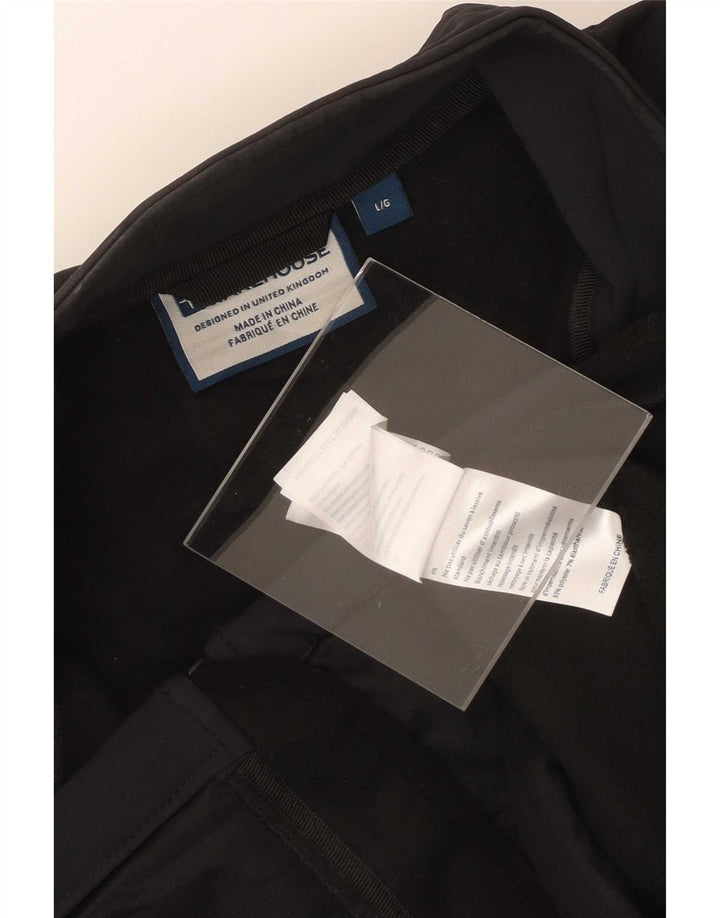 Chaqueta superior de chándal para hombre de Mountain Warehouse Poliéster negro grande