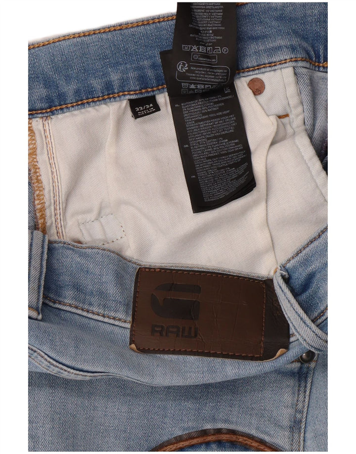 G-STAR Vaqueros pitillo para hombre W33 L34 Algodón azul