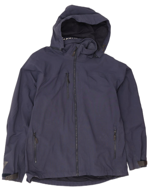 Musto Chaqueta impermeable con capucha para hombre UK 40 Large Poliéster azul marino