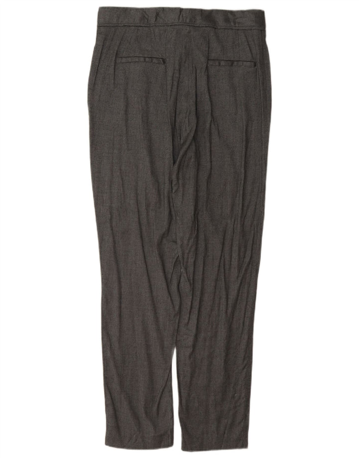 Massimo Dutti Pantalón Traje Slim Mujer EU 38 Small W28 L28 Lana Gris