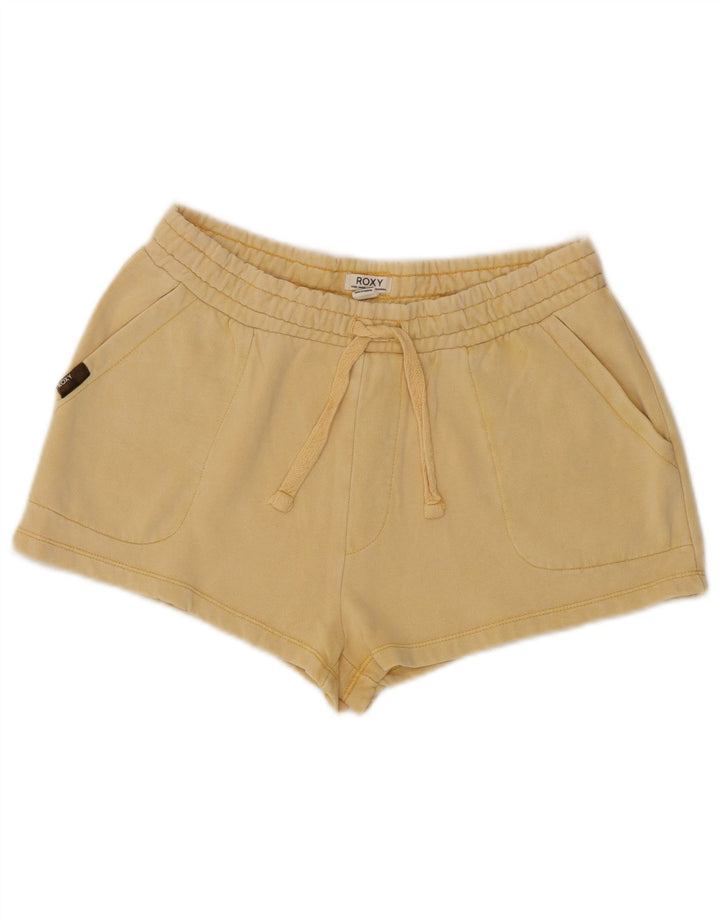 Pantalones cortos deportivos Roxy para mujer UK 44 Algodón amarillo mediano