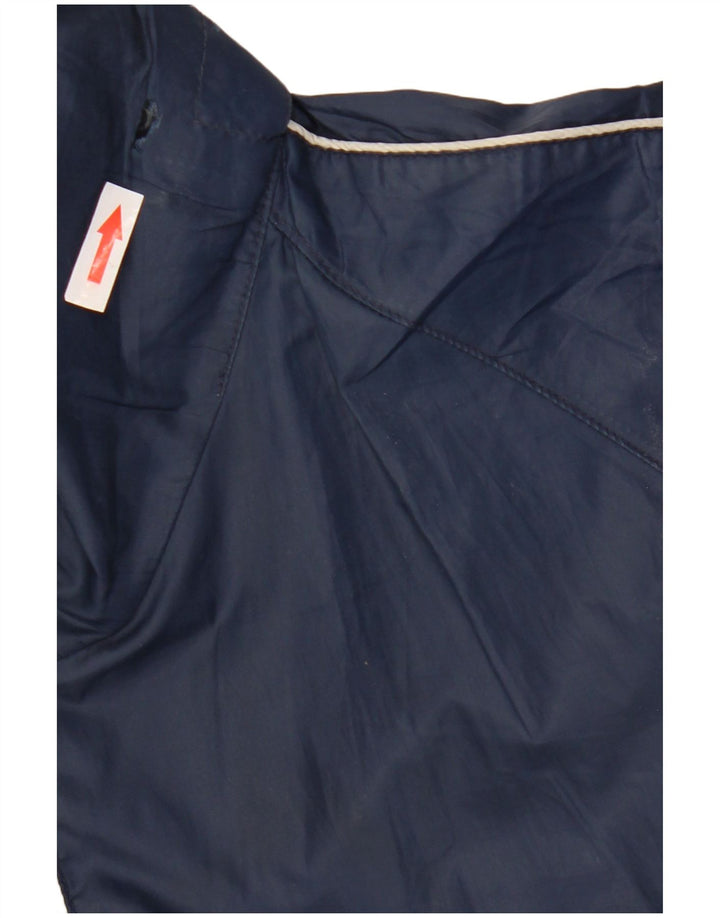 Umbro Chaqueta impermeable con capucha gráfica para hombre Reino Unido 40 Grande Poliéster azul marino