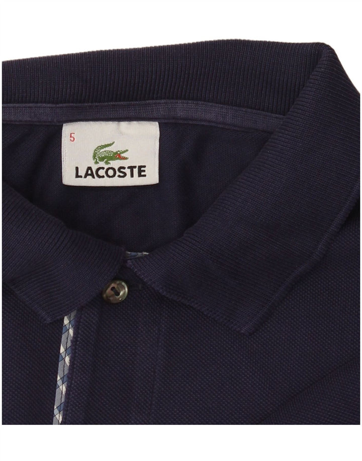 Polo Lacoste para hombre talla 5 grande azul marino