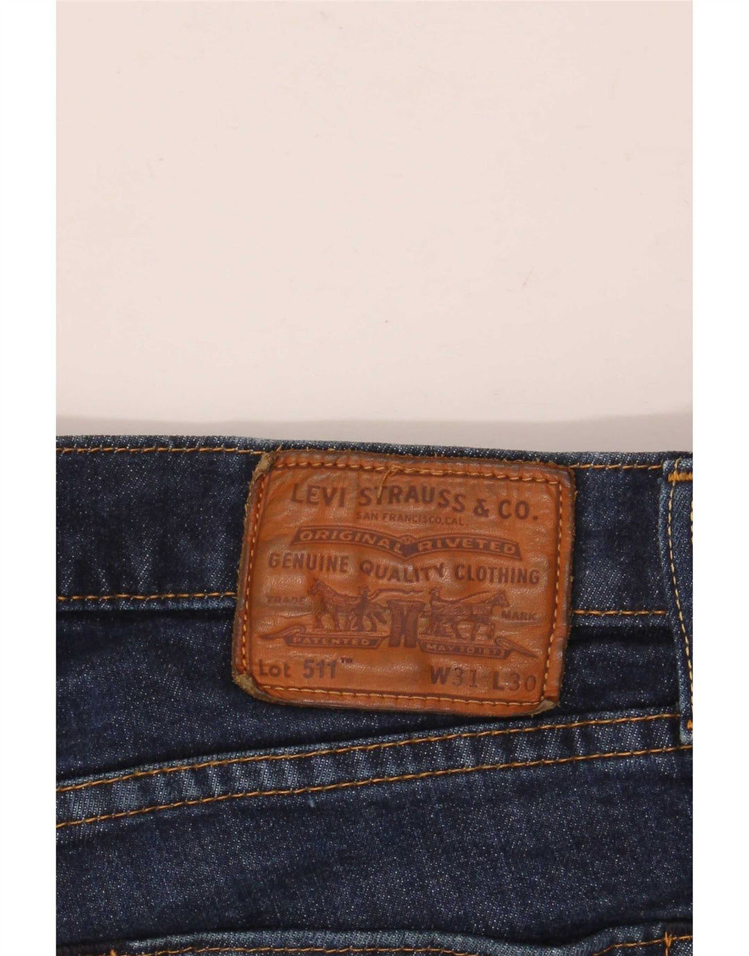 Levi's Hombre 511 Slim Jeans W31 L30 Algodón Azul