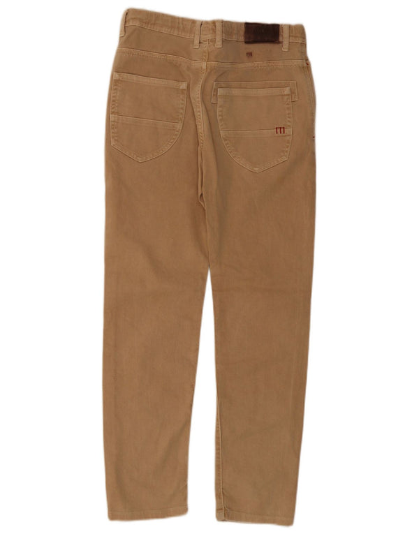 Zara Vaqueros Slim para Niños 11-12 Años W28 L27 Algodón Marrón
