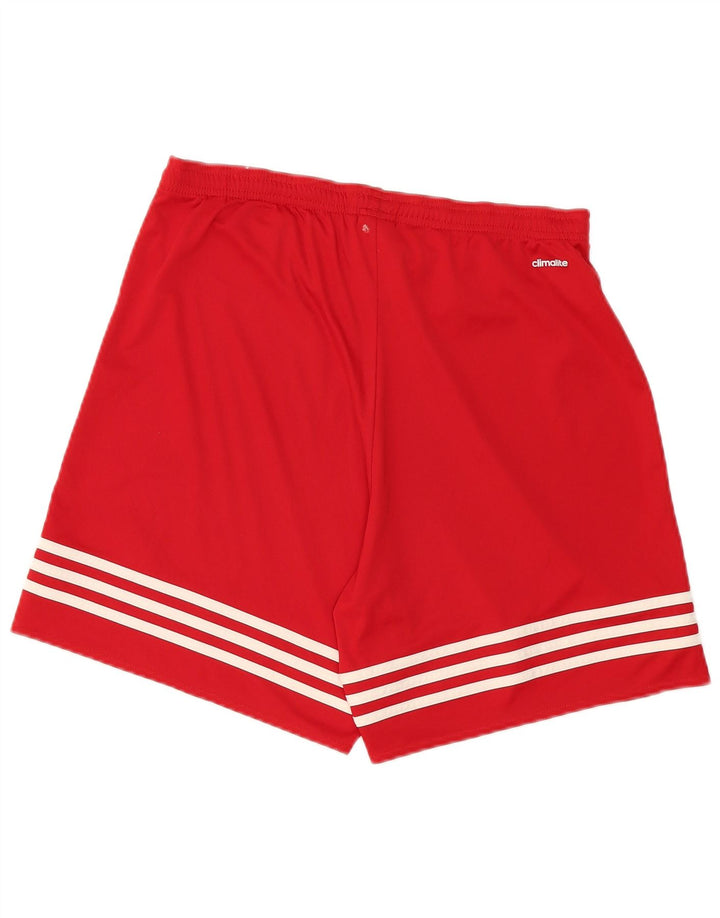 Adidas Mens Climalite Sport Shorts Grande Rojo Poliéster
