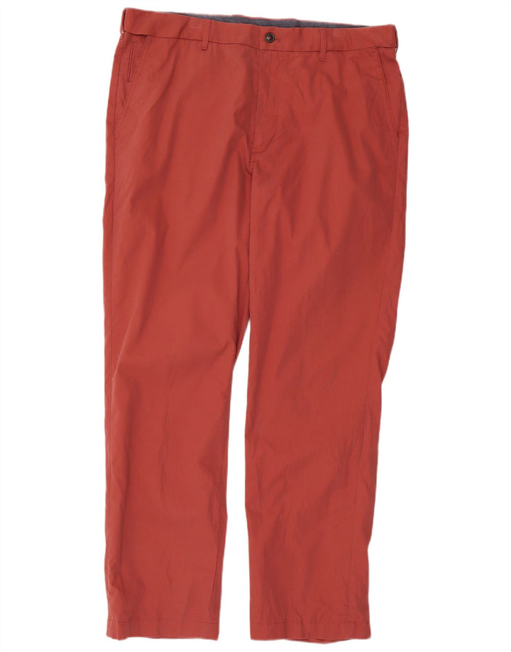 Marks & Spencer Pantalón chino azul Harbor de corte regular para hombre W38 L31 Rojo