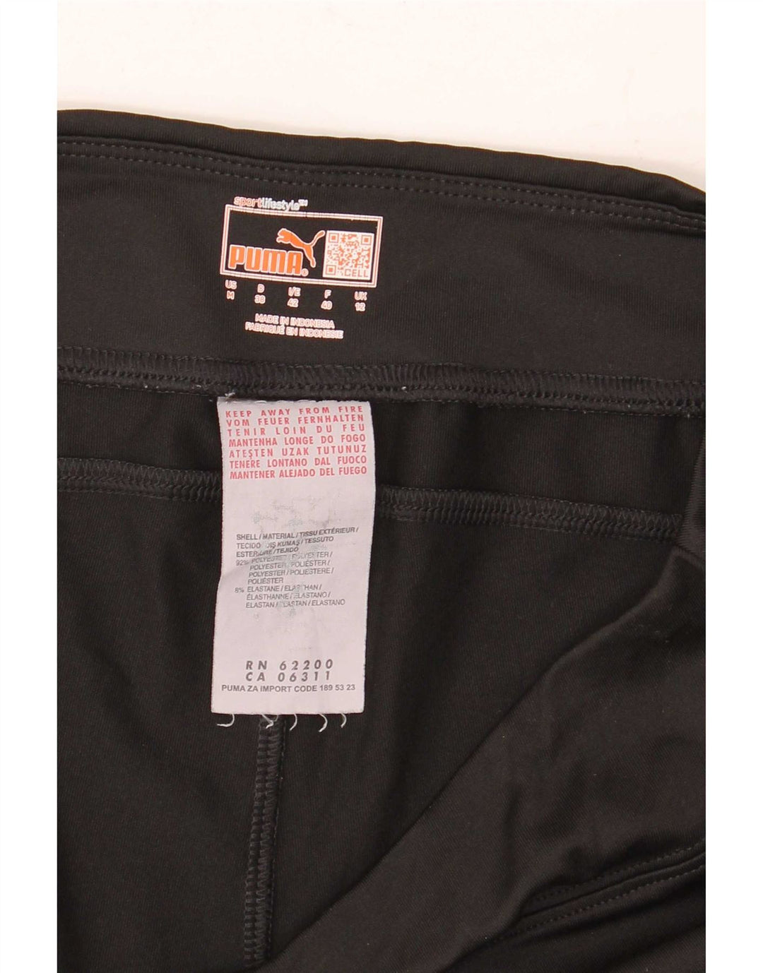Puma Pantalones de chándal acampanados para mujer, talla 40, poliéster negro mediano