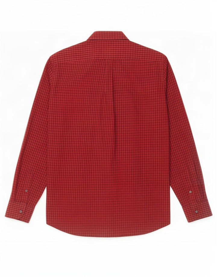 Camisa Harmont & Blaine para hombre de algodón a cuadros rojos grandes