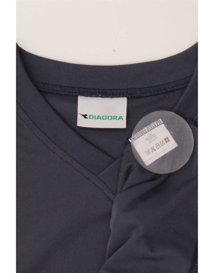 Diadora Hombre Camiseta Top Medium Azul Marino Poliéster