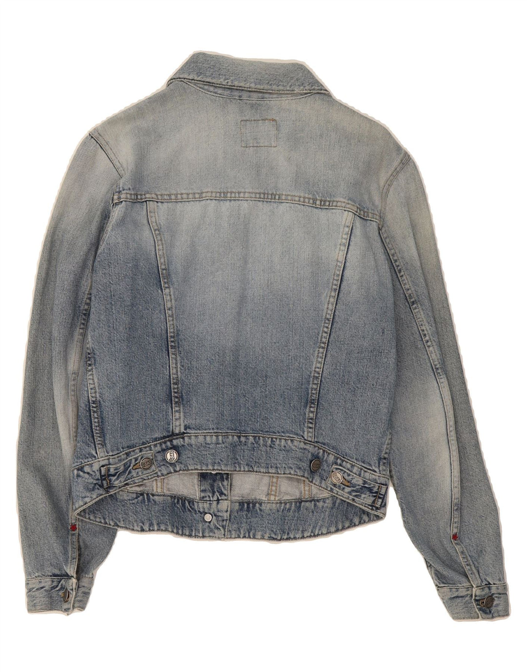 GAS Womens Denim Jacket UK 12 Medium Blue Cotton Vintage Gas and Second-Hand Gas from Messina Hembry 