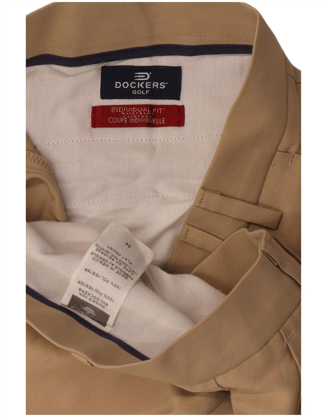 Dockers Shorts para hombre W34 Large Beige Poliéster