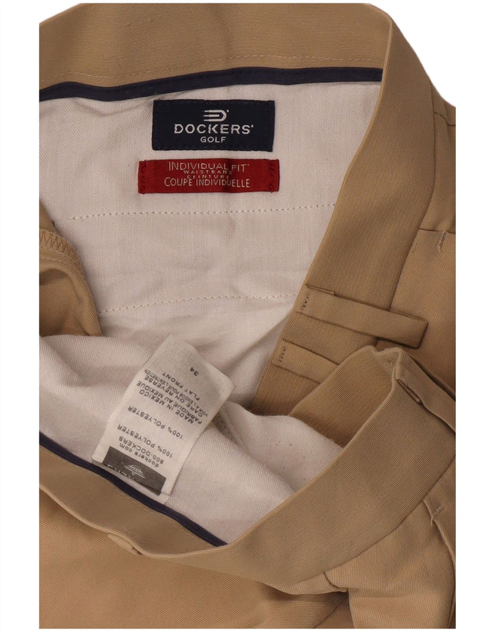 Dockers Shorts para hombre W34 Large Beige Poliéster