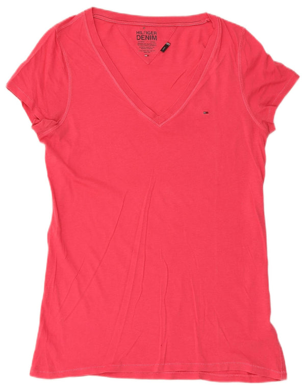 Tommy Hilfiger Camiseta para mujer Top UK 44 Grande Rosa