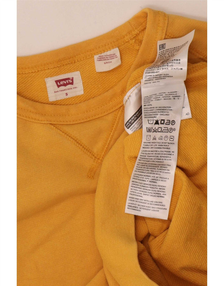 Levi's Hombre Sudadera Jumper Small Amarillo Algodón