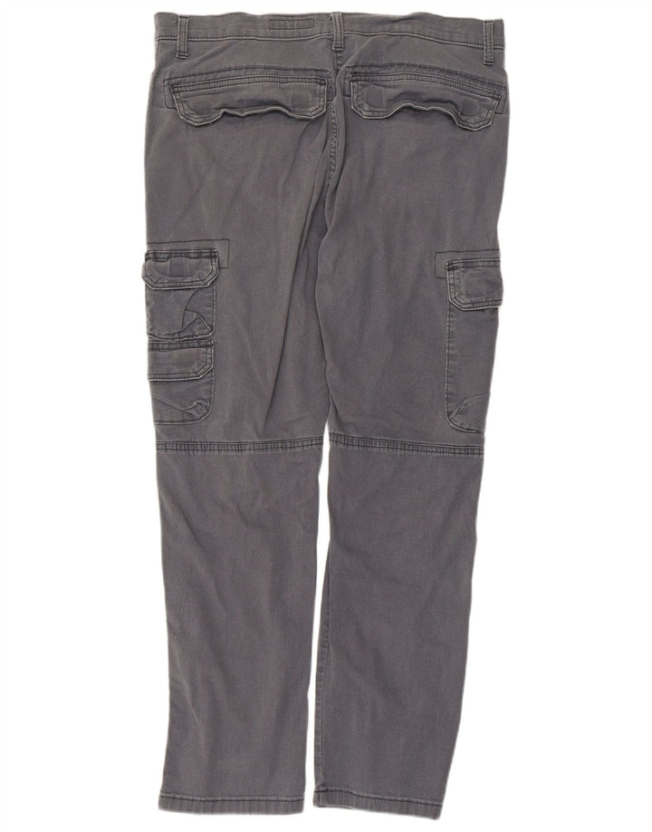 Wrangler Pantalones cargo cónicos regulares para hombre W33 L30 Algodón gris
