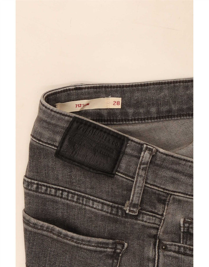 Vaqueros Levi's 712 Slim para mujer W28 L26 Gris