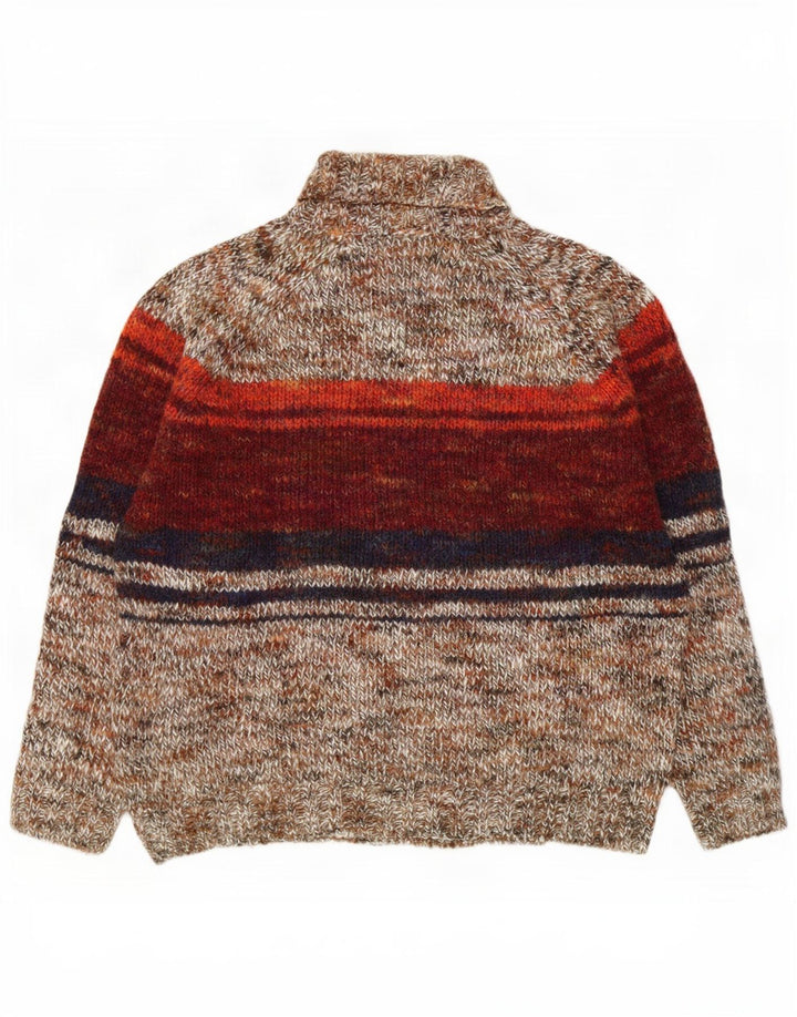 By American Suéter tipo jersey con cuello vuelto para hombre, tamaño mediano, multicolor, Fair Isle