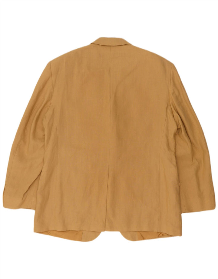 Chaqueta Blazer para Hombre de 3 Botones Marks & Spencer Reino Unido 42 Grande Lino Beige