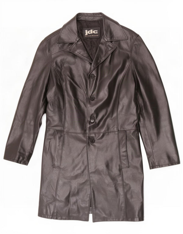 JDC Abrigo de cuero para hombre UK 38 Medium Black