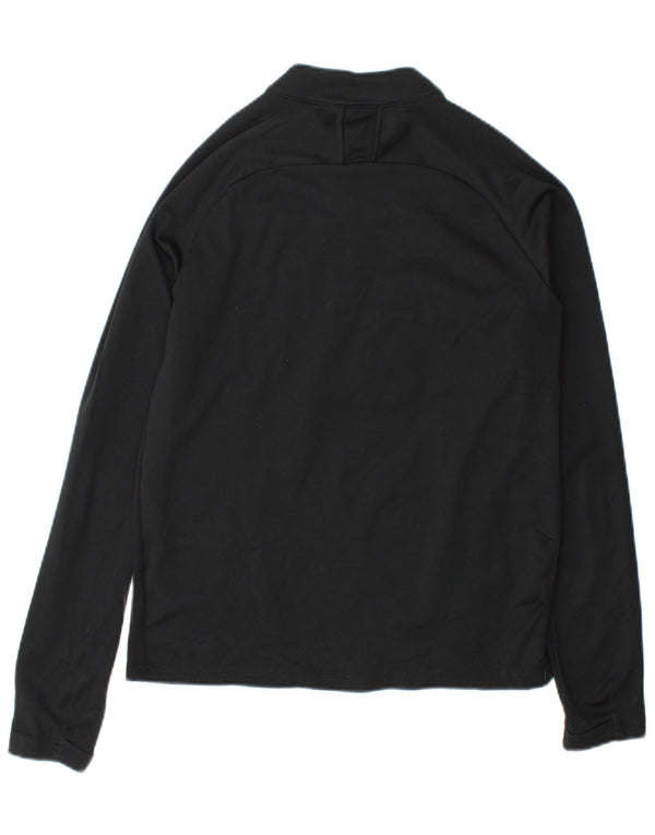 Nike Boys Dri Fit Sudadera con cuello con cremallera Jumper 12-13 años Grande Negro