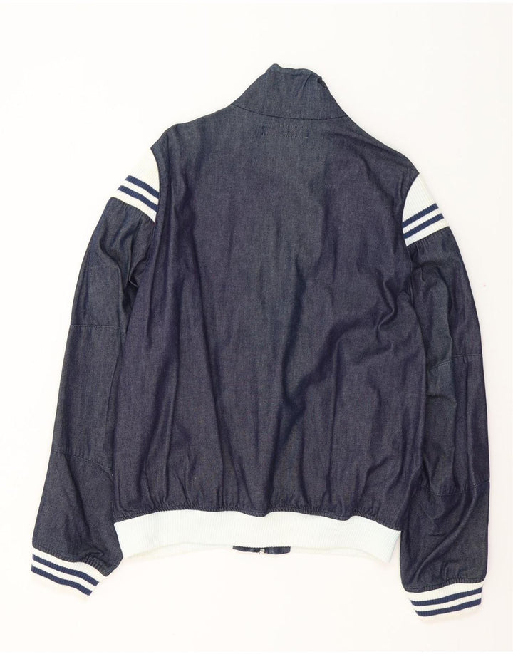 SERGIO TACCHINI Chaqueta bomber para hombre UK 40 Large Azul marino Colorblock