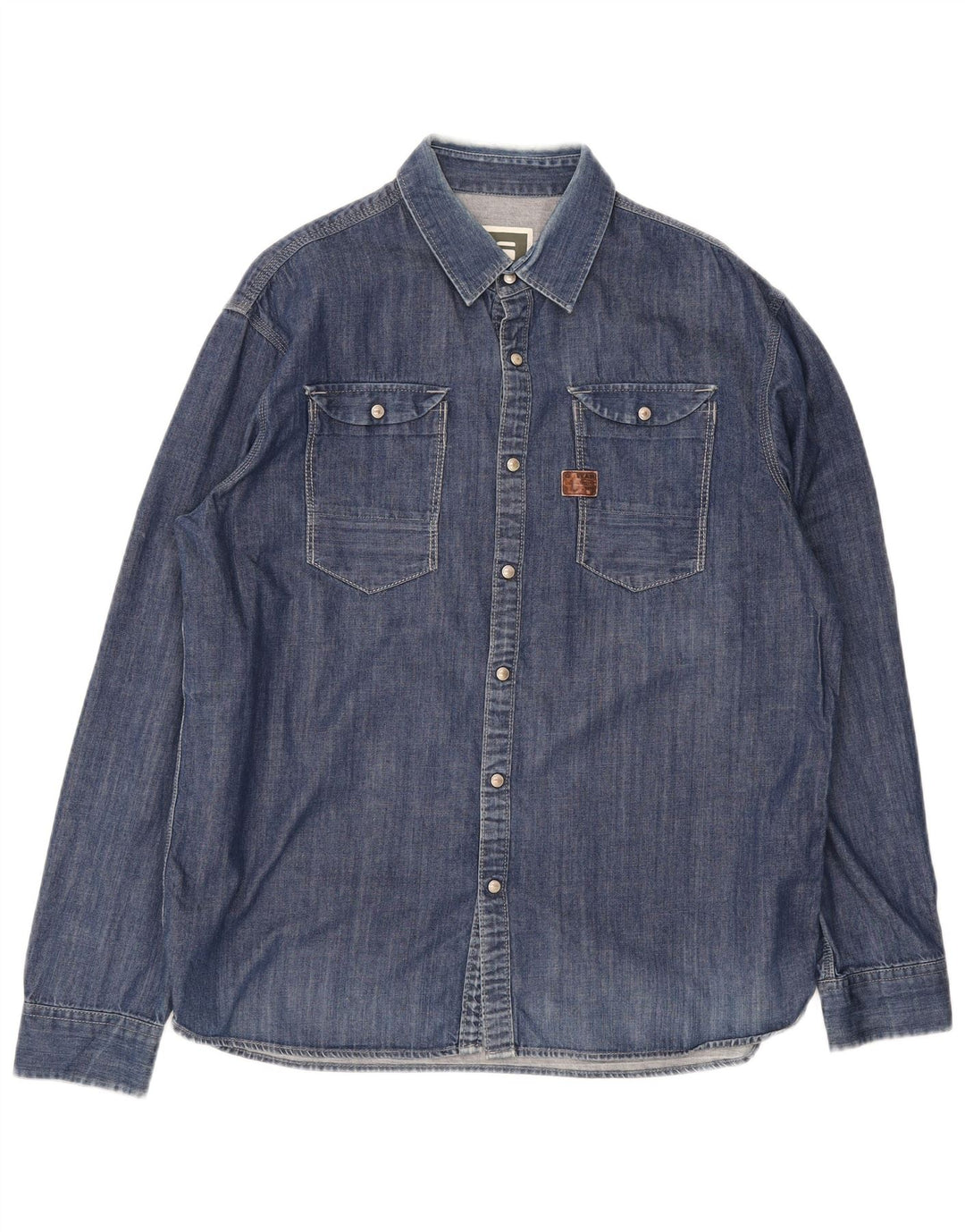 G-Star Camisa vaquera para hombre 2XL Algodón azul