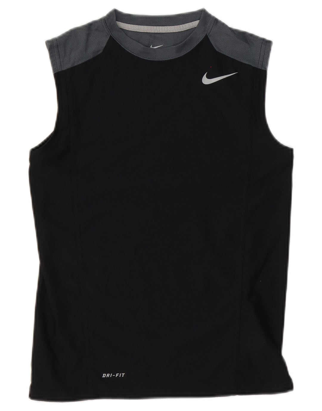 Nike Mujer Dri Fit Chaleco Top UK 10 Pequeño Negro Colorblock Poliéster