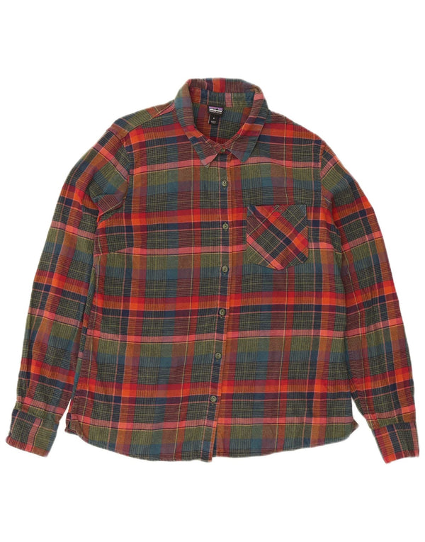 Patagonia Camisa de franela de manga larga para mujer UK 10 Small Multicolor Plaid