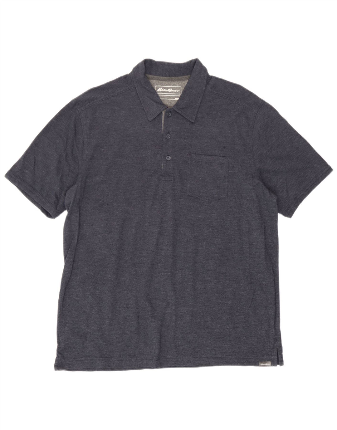 Eddie Bauer Polo para hombre grande azul marino algodón