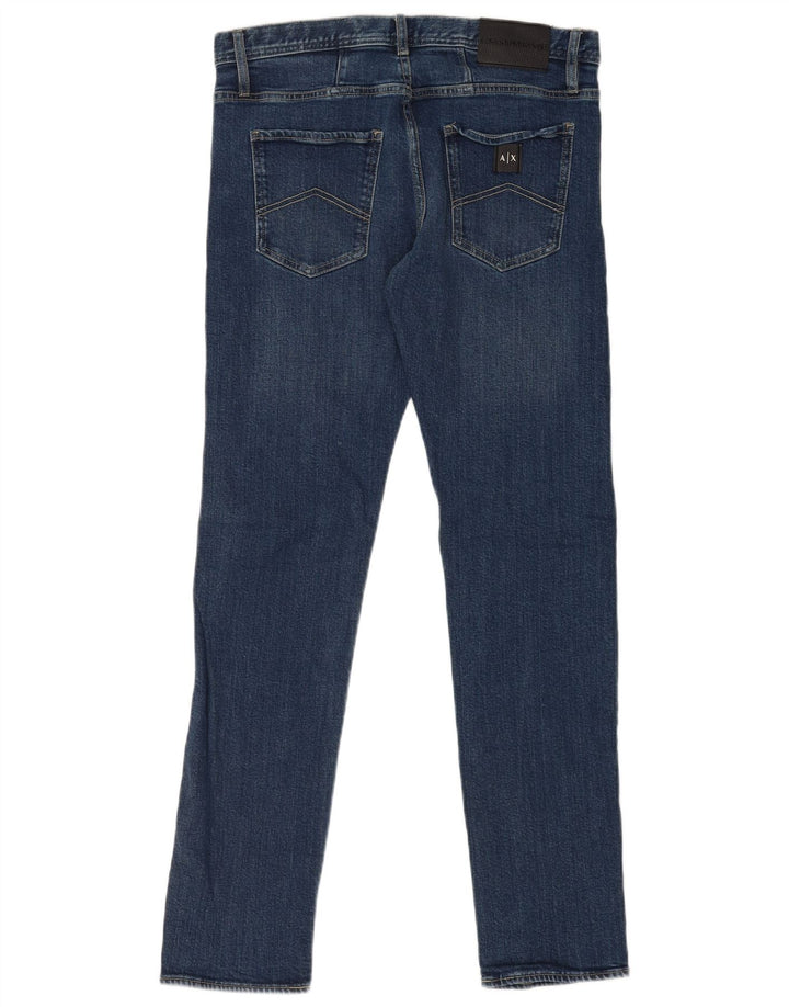 Armani Exchange Vaqueros Slim Mujer W32 L34 Algodón Azul