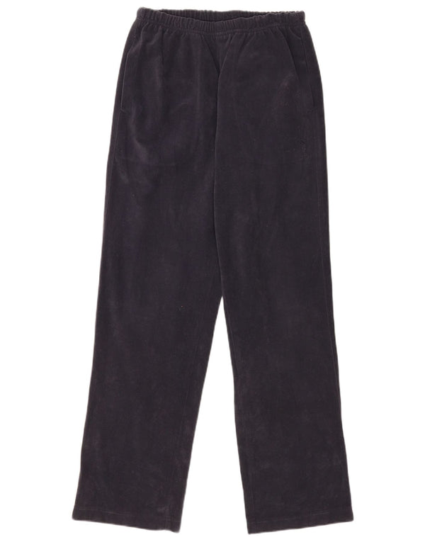 Diadora Pantalones de chándal de terciopelo para mujer UK 8 Small Azul marino Poliéster