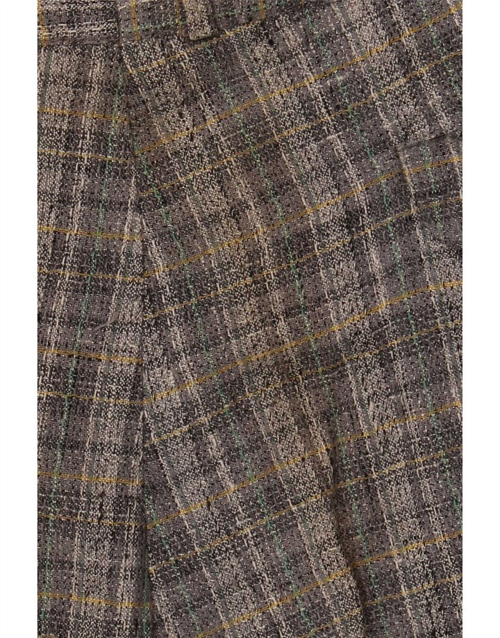 Ritt Pantalón de traje con pinzas para hombre IT 50 Large W34 L33 Gris a cuadros Poliéster