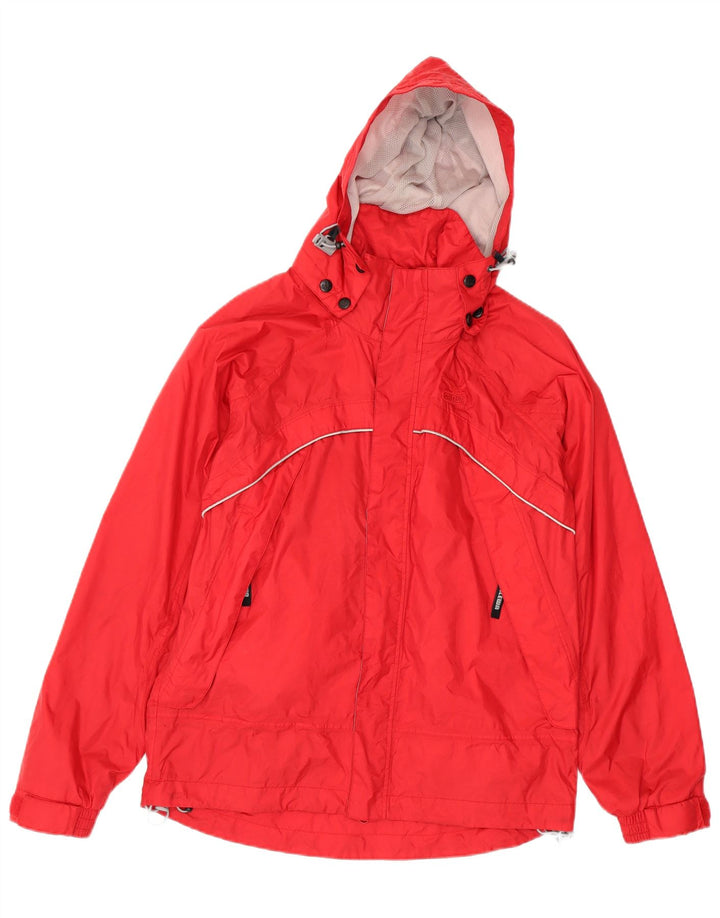 SALEWA Chaqueta cortavientos con capucha para hombre IT 46 Small Red Polyamide