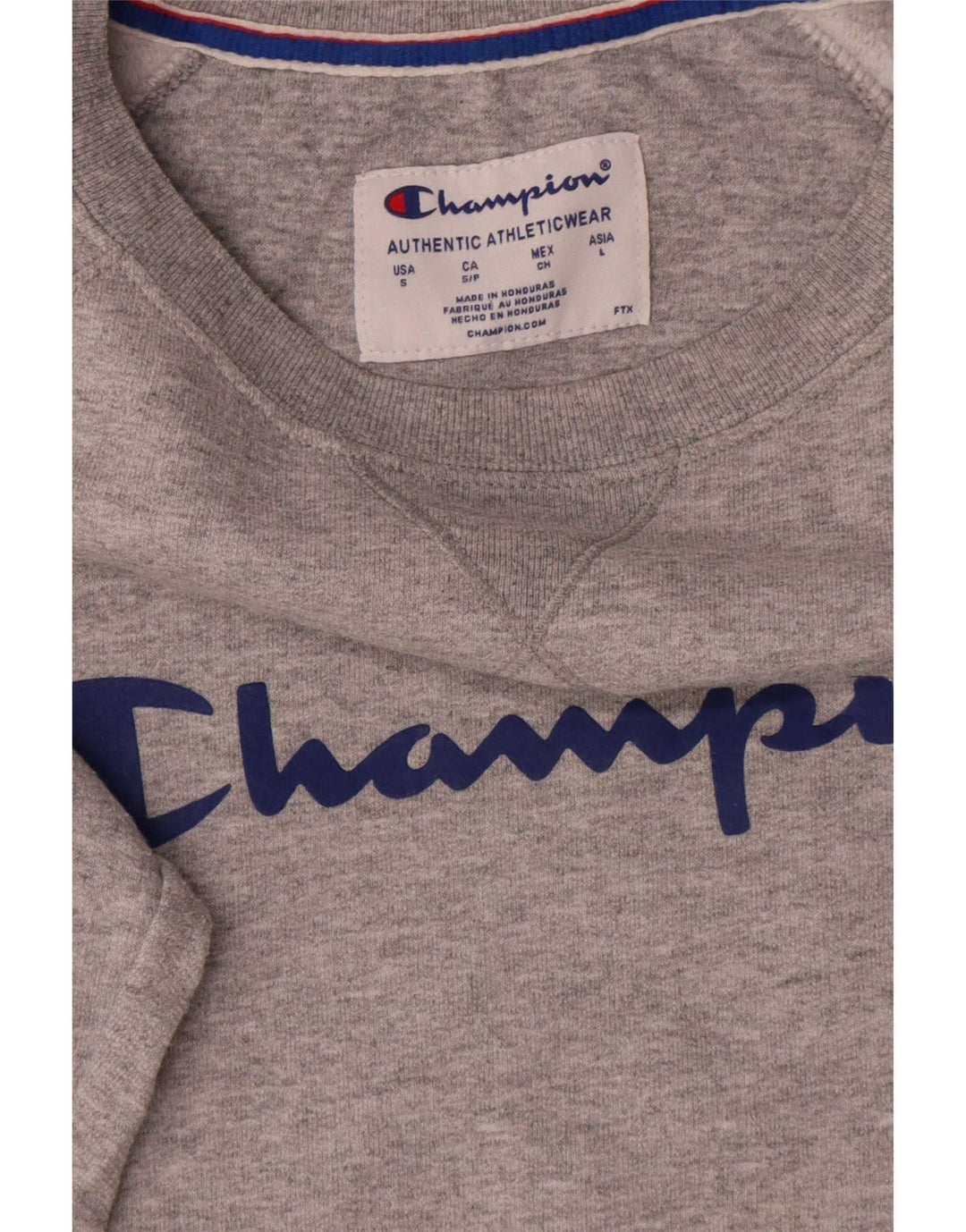 Champion Sudadera Gráfica para Hombre Jersey Pequeño De Algodón Gris