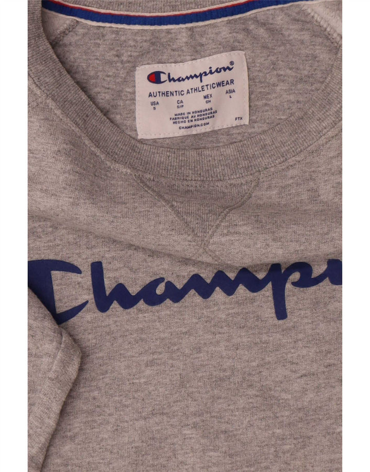 Champion Sudadera Gráfica para Hombre Jersey Pequeño De Algodón Gris