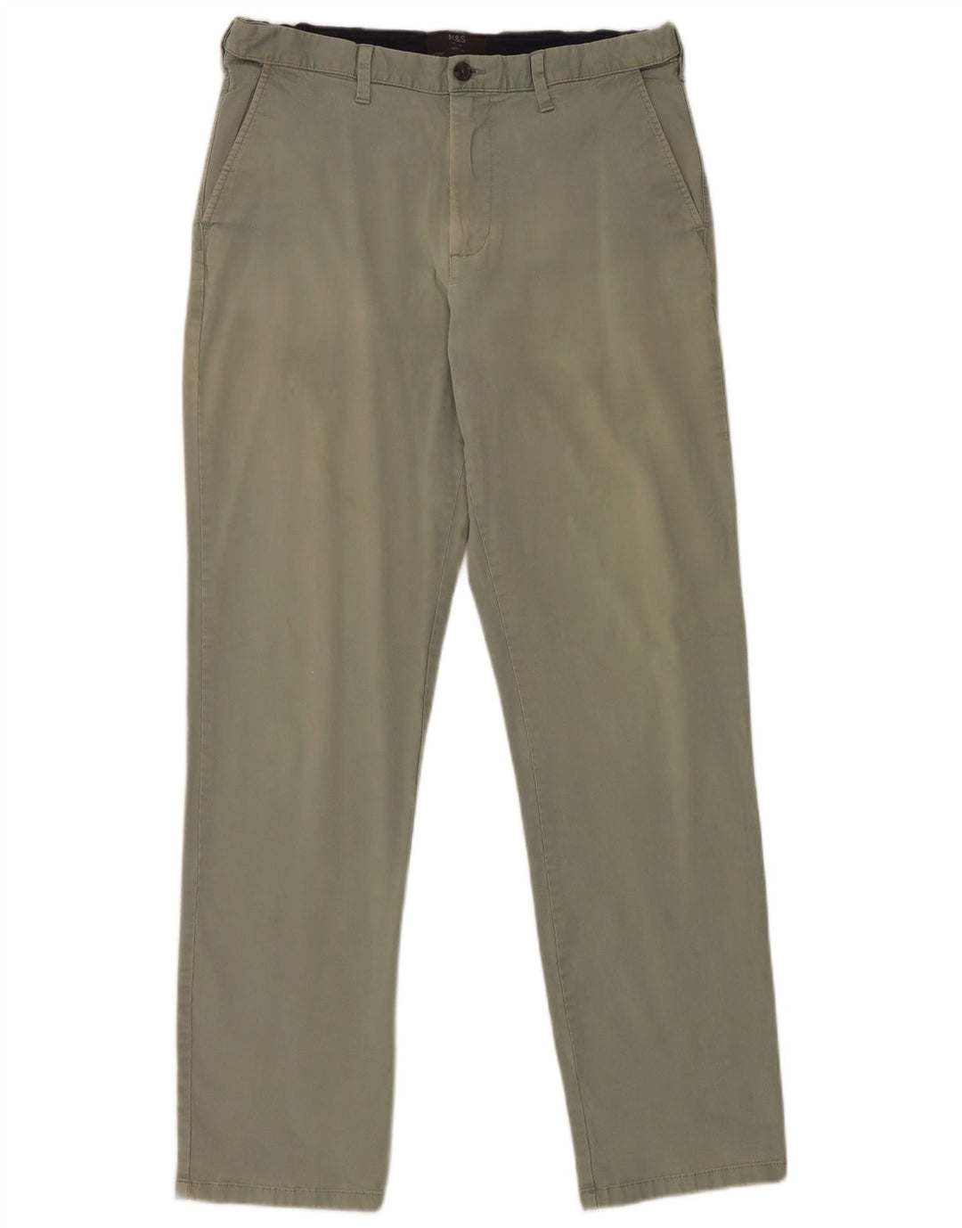 Pantalones chinos regulares para mujer Marks & Spencer W34 L33 Algodón verde