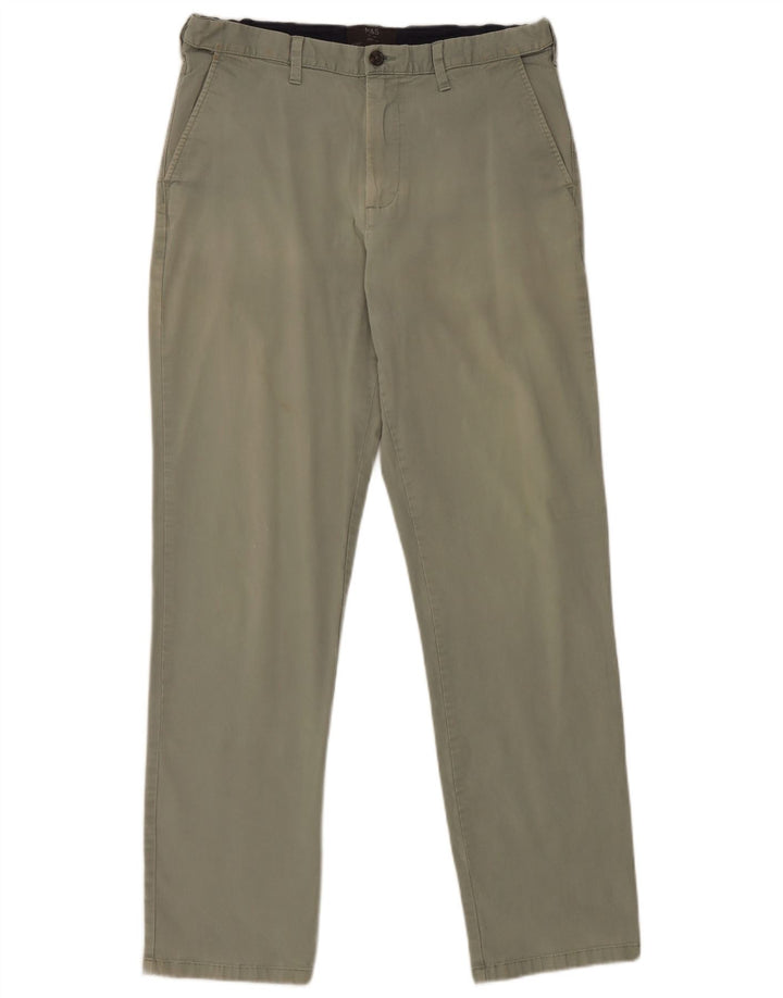 Pantalones chinos regulares para mujer Marks & Spencer W34 L33 Algodón verde