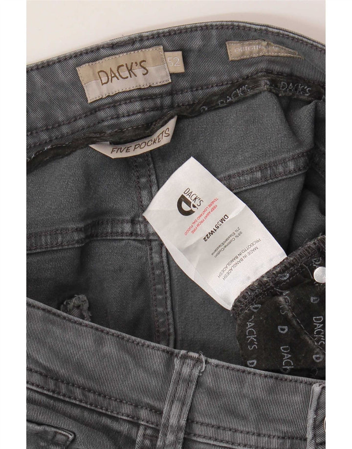 Dack's Jeans ajustados para hombre IT 52 XL W34 L31 Algodón gris