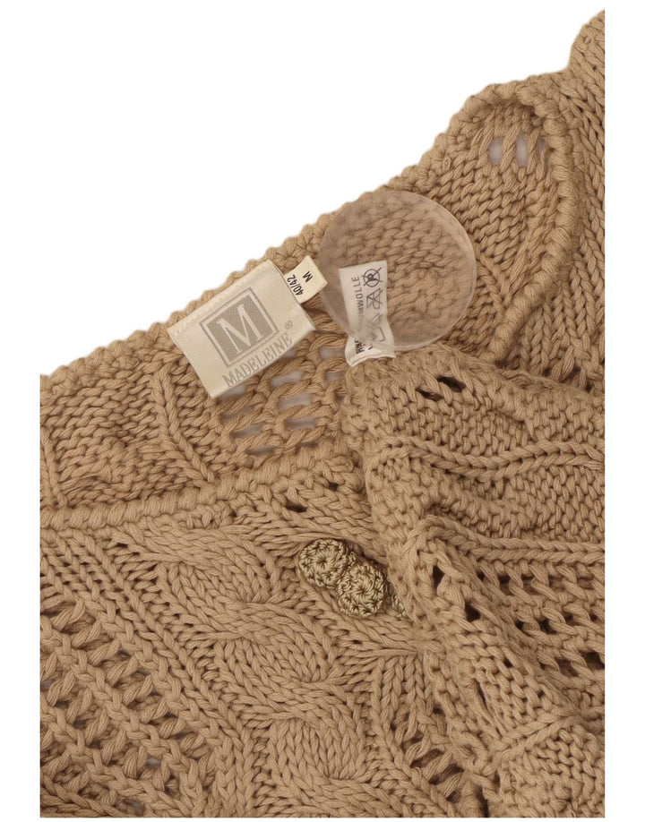 Madeleine Jersey transparente con cuello barco para mujer EU 40/42 Medium Beige