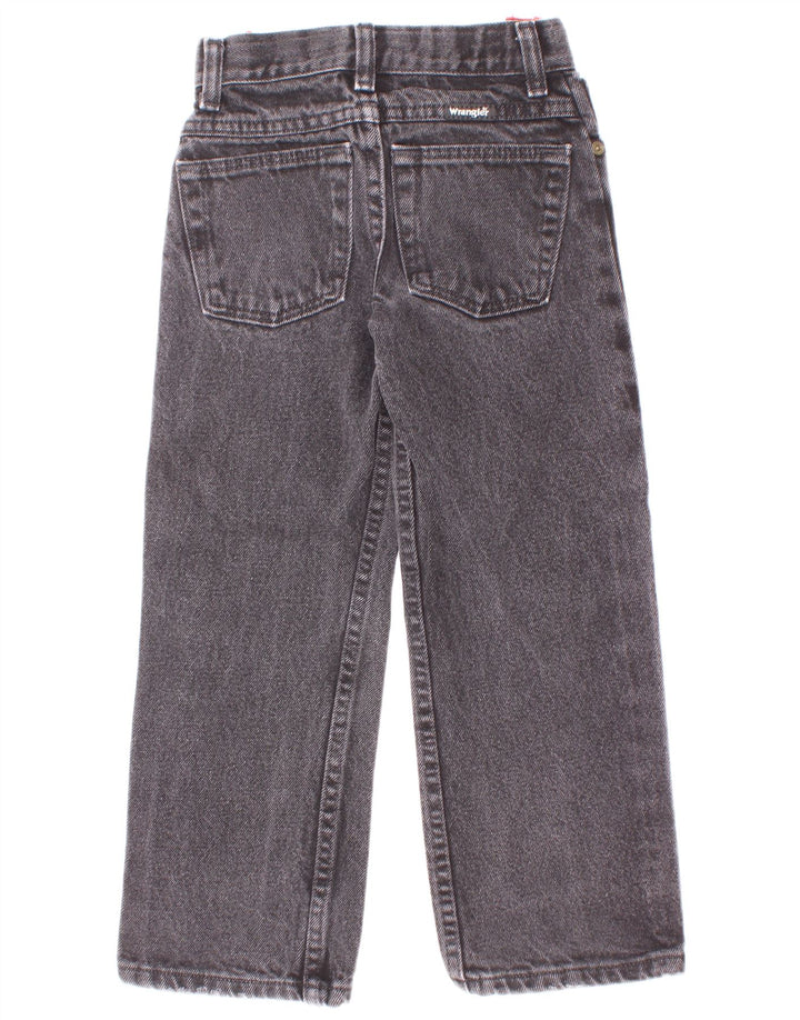 Wrangler Vaqueros ajustados para niños 7-8 años W22 L20 Algodón gris