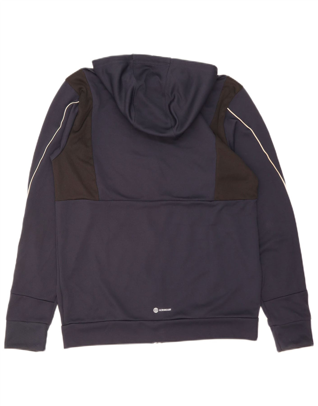 ADIDAS Hombre Aeroready Zip Sudadera con capucha Suéter Medio Azul Marino Poliéster