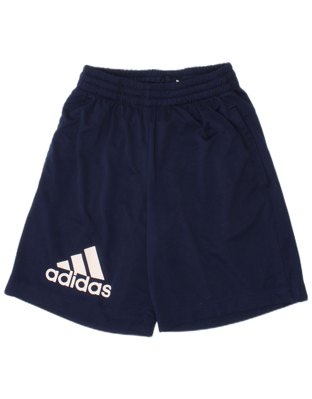 Adidas Pantalones cortos deportivos Climalite Graphic para niños 5-6 años Azul marino Poliéster