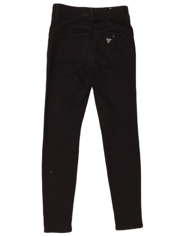 Guess Womens Skinny Jeans W28 L29 Black Cotton