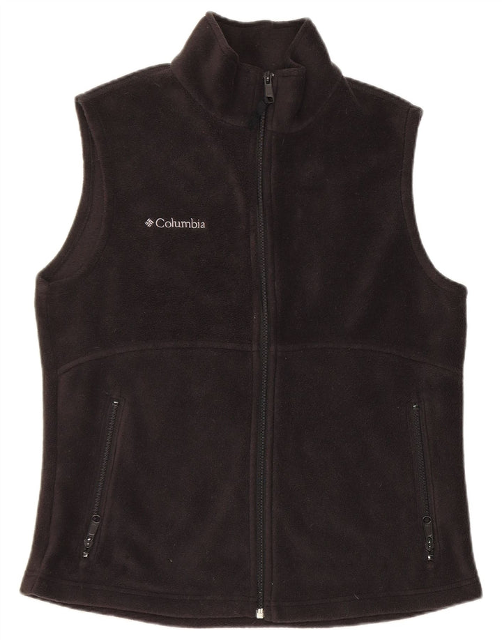 Columbia Chaleco polar para mujer UK 40 Mediano Poliéster negro
