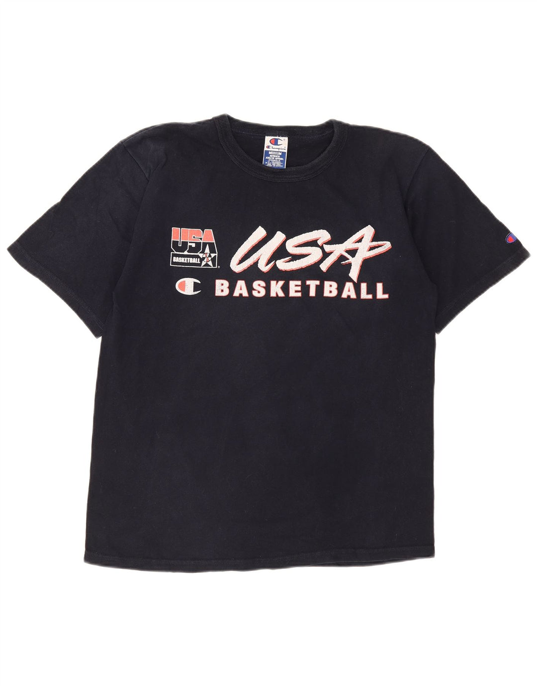Champion Camiseta Gráfica Para Hombre Top Medium Azul Marino Algodón