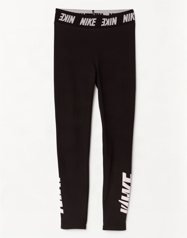 Nike Leggings gráficos para mujer UK 8 Small Algodón negro