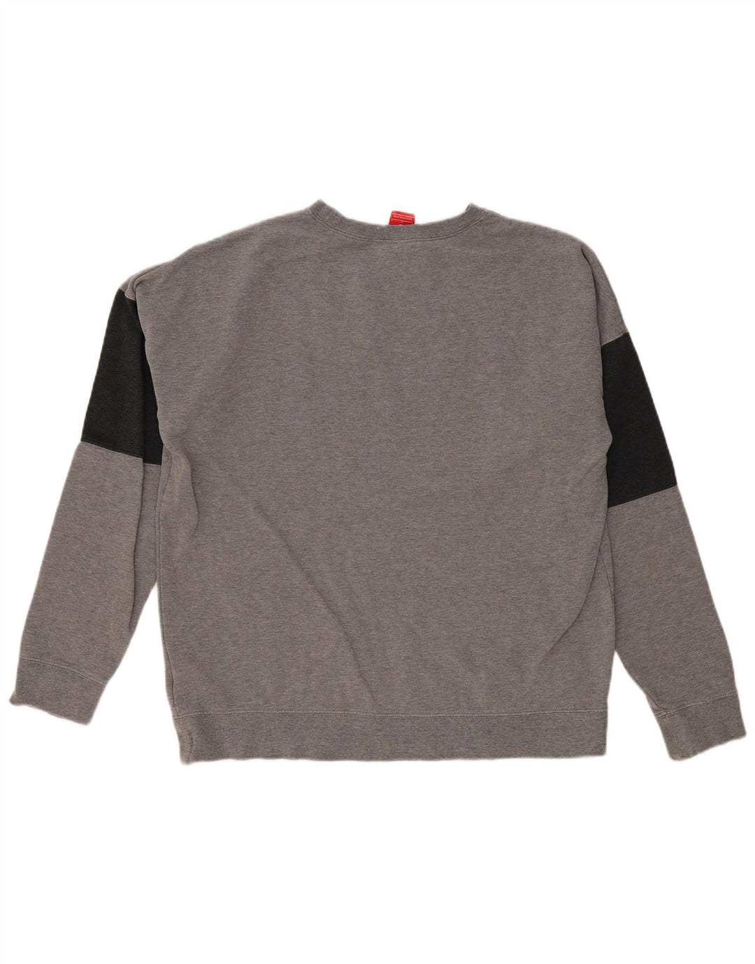 Nike Sudadera con gráfico y diseño tipo jersey de algodón en bloques de color gris grande para hombre